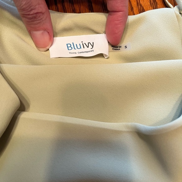 Bluivy Green Tea Sleeveless Cowl Neck Camisole Size S - Picture 6 of 7